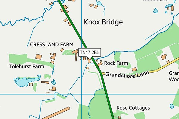 TN17 2BL map - OS VectorMap District (Ordnance Survey)