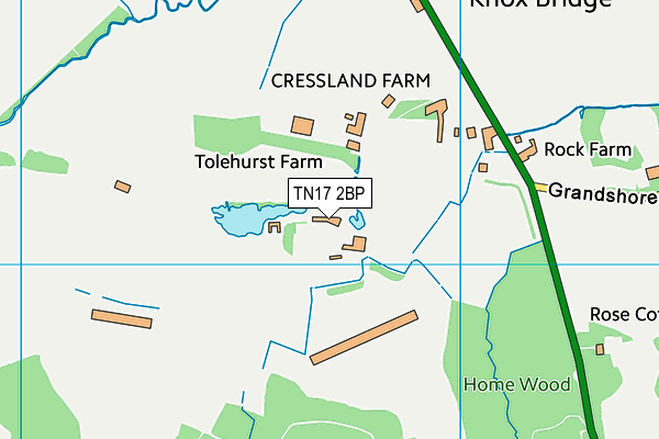 TN17 2BP map - OS VectorMap District (Ordnance Survey)