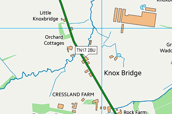 TN17 2BU map - OS VectorMap District (Ordnance Survey)