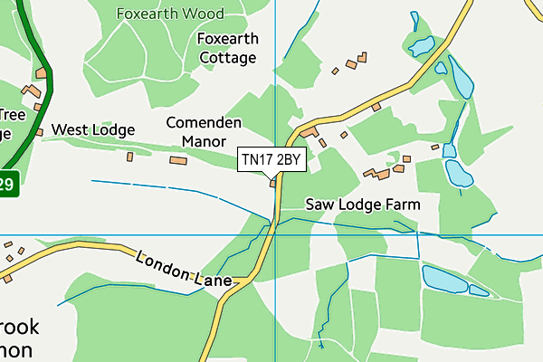 TN17 2BY map - OS VectorMap District (Ordnance Survey)