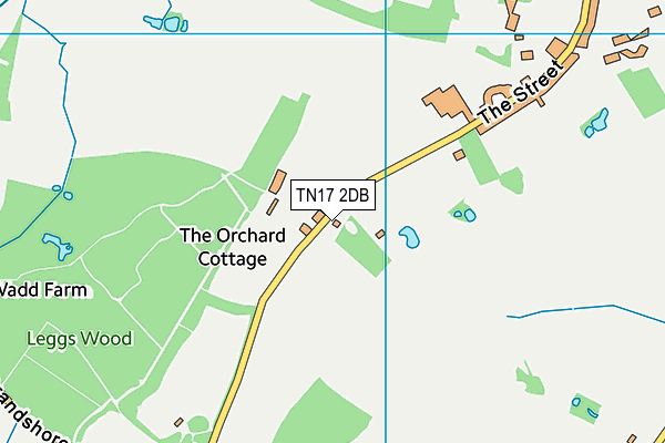 TN17 2DB map - OS VectorMap District (Ordnance Survey)