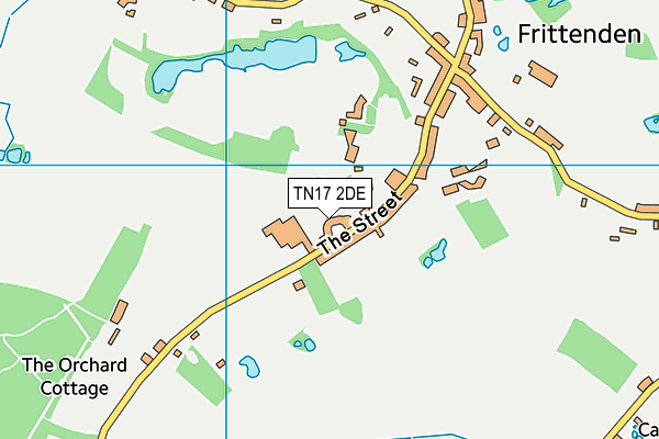 TN17 2DE map - OS VectorMap District (Ordnance Survey)