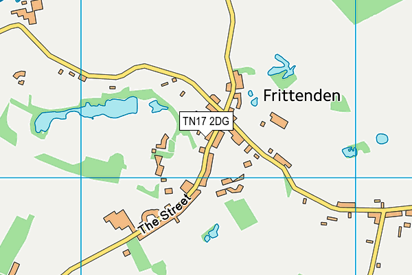 TN17 2DG map - OS VectorMap District (Ordnance Survey)