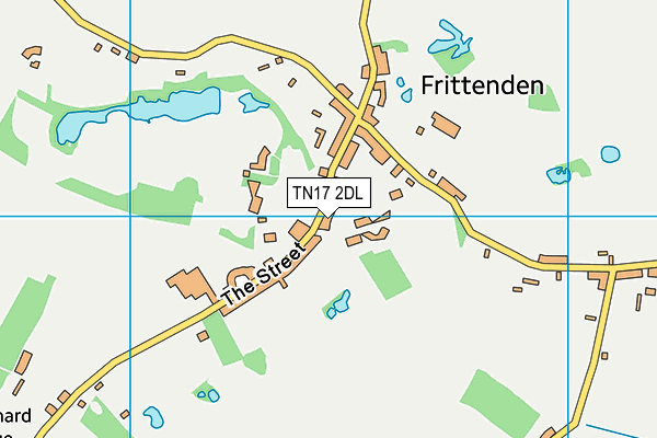 TN17 2DL map - OS VectorMap District (Ordnance Survey)