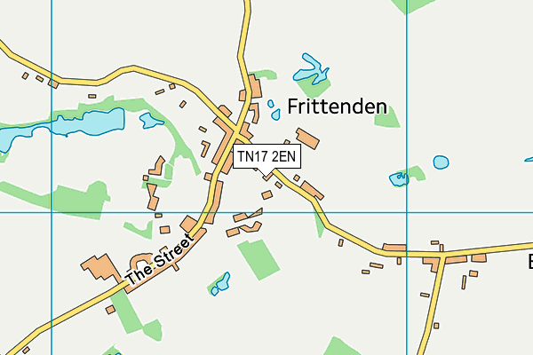Frittenden Recreation Field map (TN17 2EN) - OS VectorMap District (Ordnance Survey)