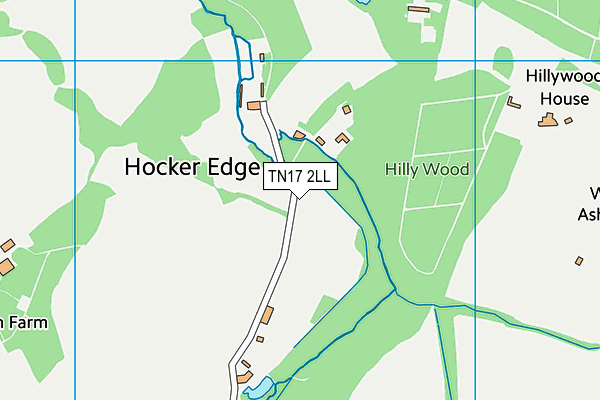 TN17 2LL map - OS VectorMap District (Ordnance Survey)