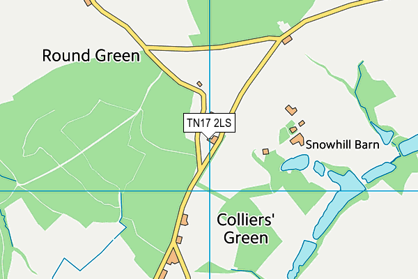 TN17 2LS map - OS VectorMap District (Ordnance Survey)