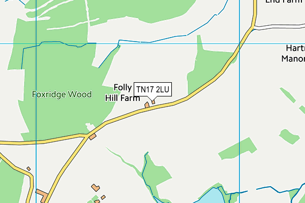 TN17 2LU map - OS VectorMap District (Ordnance Survey)