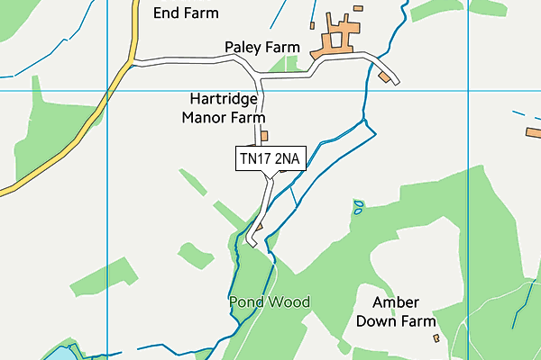 TN17 2NA map - OS VectorMap District (Ordnance Survey)