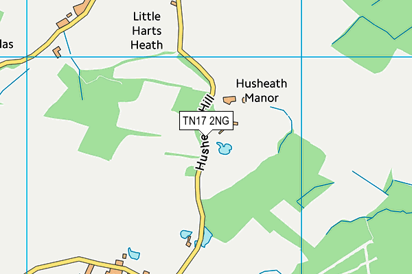 TN17 2NG map - OS VectorMap District (Ordnance Survey)