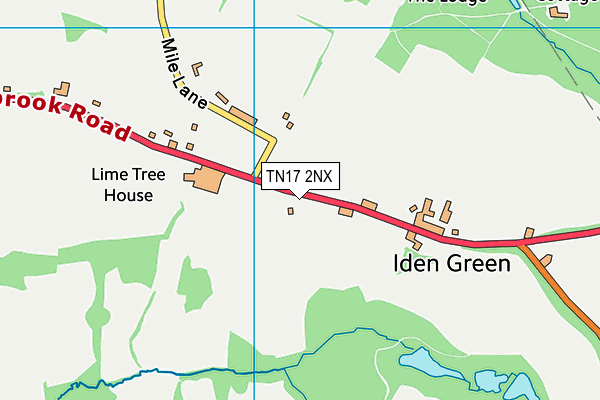 TN17 2NX map - OS VectorMap District (Ordnance Survey)