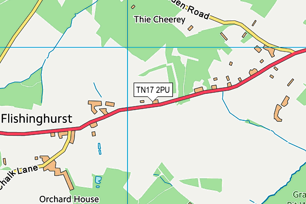 TN17 2PU map - OS VectorMap District (Ordnance Survey)