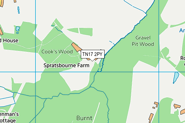 TN17 2PY map - OS VectorMap District (Ordnance Survey)