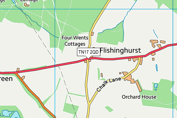 TN17 2QD map - OS VectorMap District (Ordnance Survey)