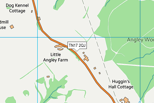 TN17 2QJ map - OS VectorMap District (Ordnance Survey)