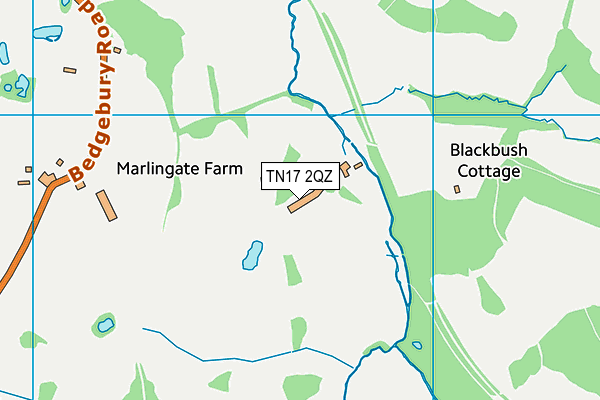 TN17 2QZ map - OS VectorMap District (Ordnance Survey)