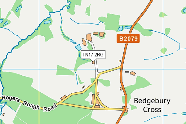 TN17 2RG map - OS VectorMap District (Ordnance Survey)