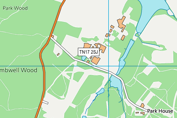 TN17 2SJ map - OS VectorMap District (Ordnance Survey)