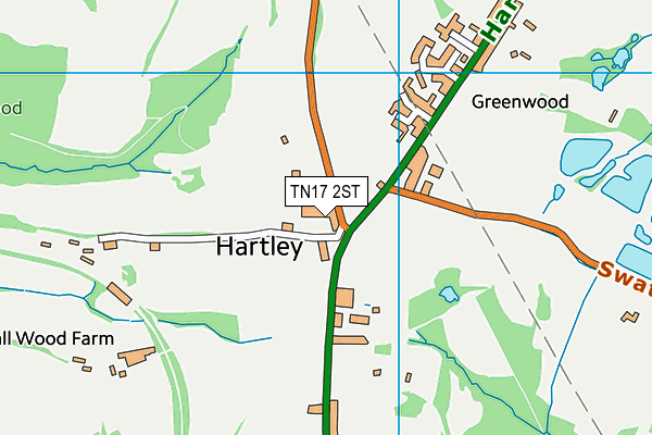 TN17 2ST map - OS VectorMap District (Ordnance Survey)