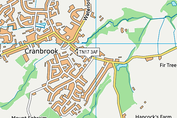 TN17 3AF map - OS VectorMap District (Ordnance Survey)