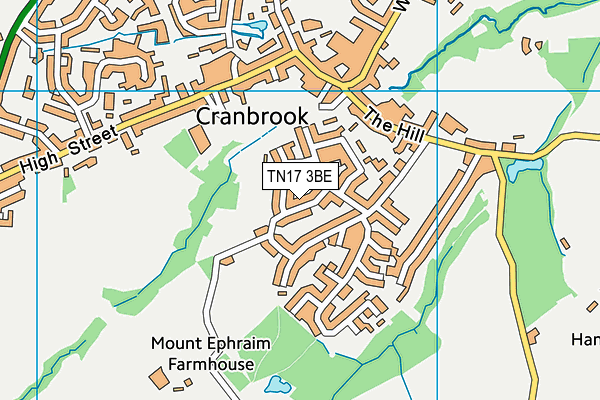 TN17 3BE map - OS VectorMap District (Ordnance Survey)