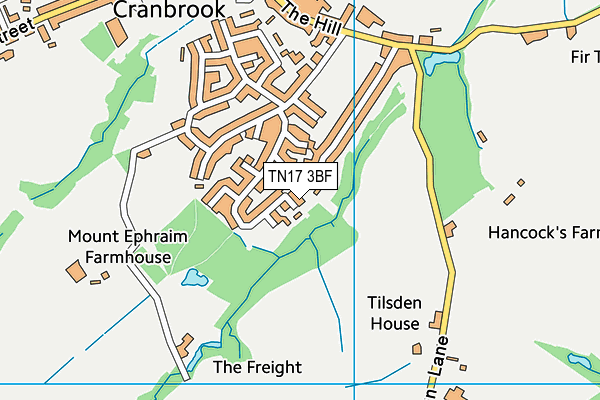 TN17 3BF map - OS VectorMap District (Ordnance Survey)