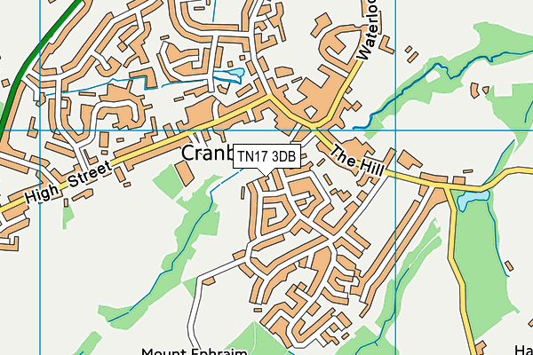TN17 3DB map - OS VectorMap District (Ordnance Survey)