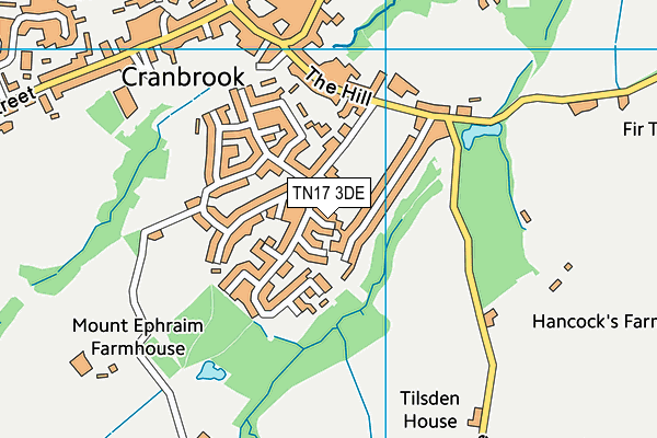 TN17 3DE map - OS VectorMap District (Ordnance Survey)