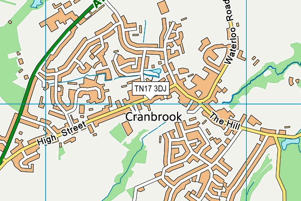 TN17 3DJ map - OS VectorMap District (Ordnance Survey)
