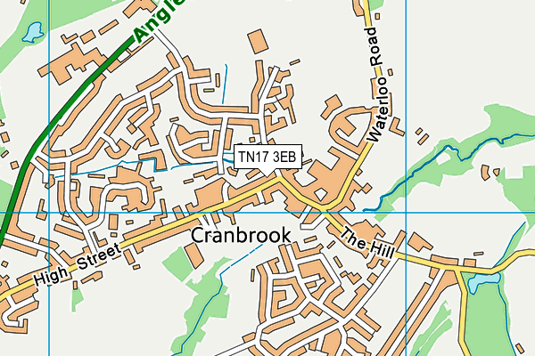 Map of CRANBROOK INDIAN LTD at district scale