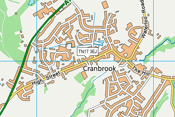 TN17 3EJ map - OS VectorMap District (Ordnance Survey)