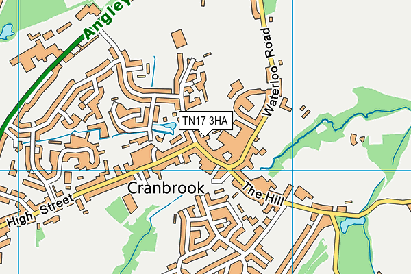 TN17 3HA map - OS VectorMap District (Ordnance Survey)