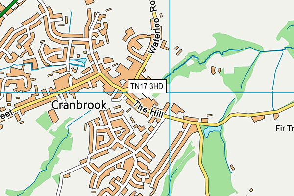 TN17 3HD map - OS VectorMap District (Ordnance Survey)