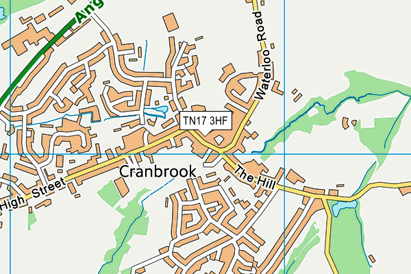 TN17 3HF map - OS VectorMap District (Ordnance Survey)