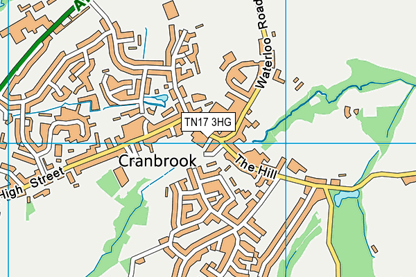 TN17 3HG map - OS VectorMap District (Ordnance Survey)