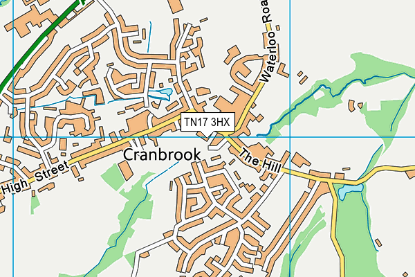 TN17 3HX map - OS VectorMap District (Ordnance Survey)