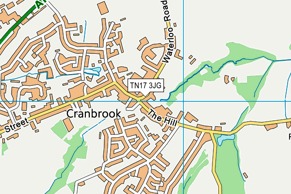 TN17 3JG map - OS VectorMap District (Ordnance Survey)