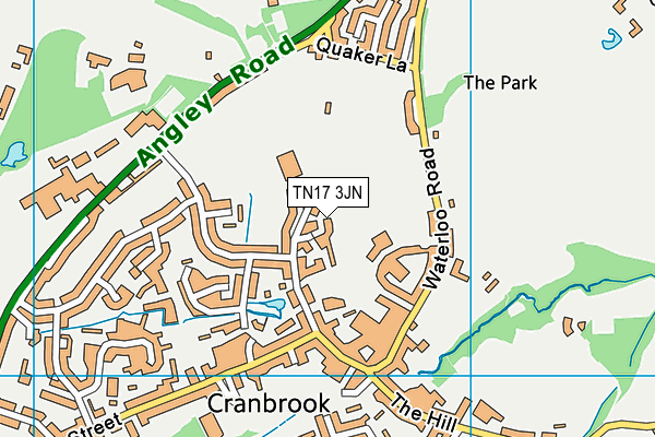 Belle Vue School map (TN17 3JN) - OS VectorMap District (Ordnance Survey)