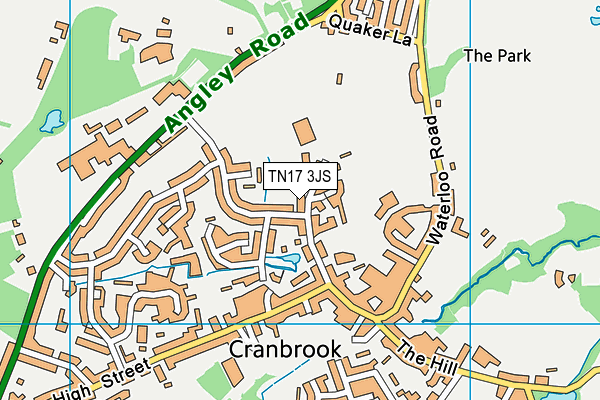 TN17 3JS map - OS VectorMap District (Ordnance Survey)
