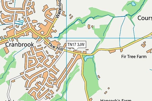 TN17 3JW map - OS VectorMap District (Ordnance Survey)