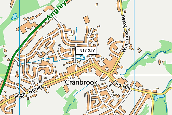 TN17 3JY map - OS VectorMap District (Ordnance Survey)