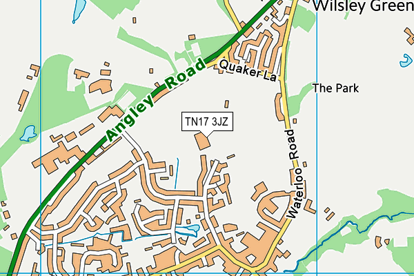 TN17 3JZ map - OS VectorMap District (Ordnance Survey)