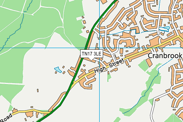 TN17 3LE map - OS VectorMap District (Ordnance Survey)