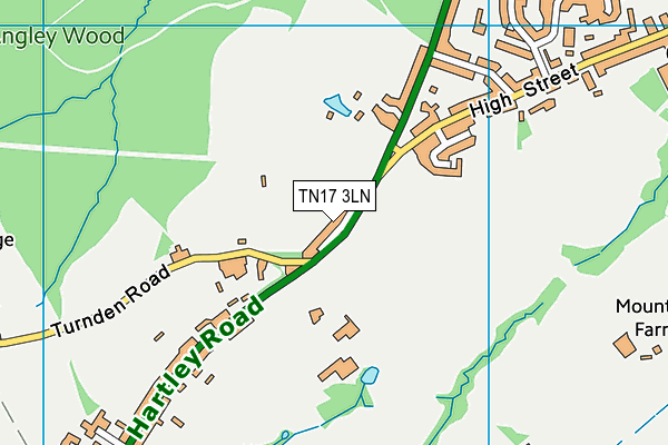 TN17 3LN map - OS VectorMap District (Ordnance Survey)