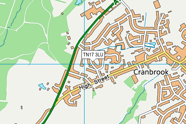 TN17 3LU map - OS VectorMap District (Ordnance Survey)