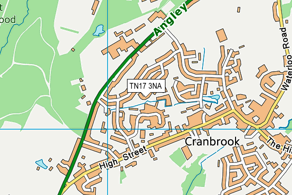 TN17 3NA map - OS VectorMap District (Ordnance Survey)