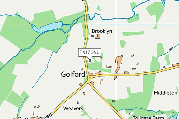 TN17 3NU map - OS VectorMap District (Ordnance Survey)