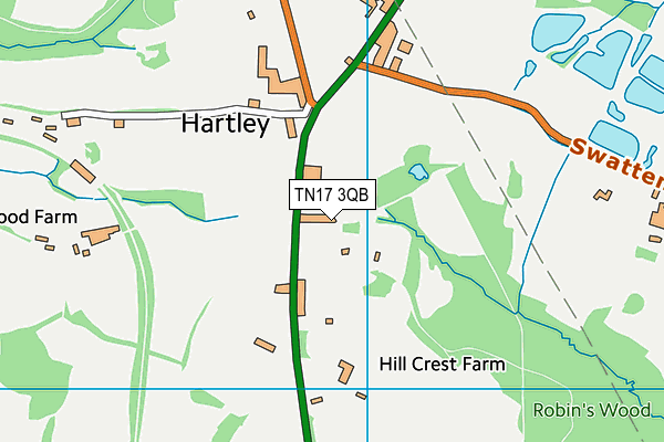 TN17 3QB map - OS VectorMap District (Ordnance Survey)