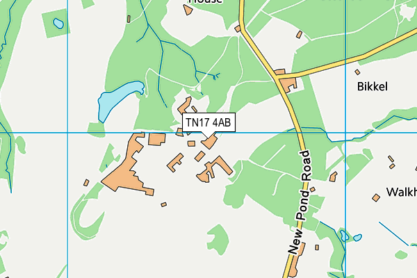 TN17 4AB map - OS VectorMap District (Ordnance Survey)