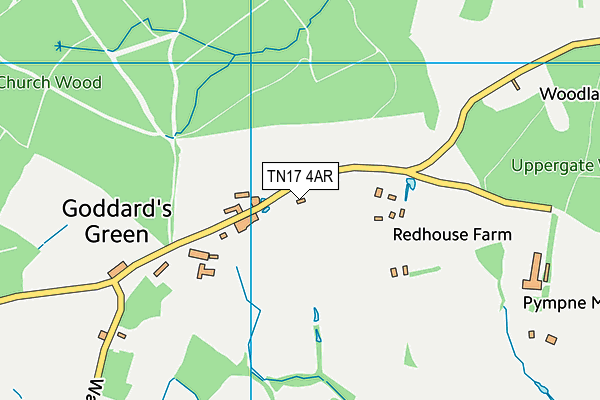 TN17 4AR map - OS VectorMap District (Ordnance Survey)